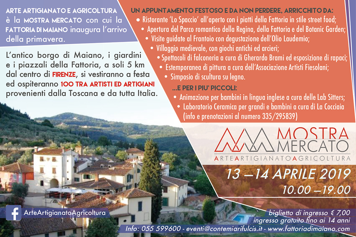 Mostra Mercato 2019 alla Fattoria di Maiano 1 Mostra Mercato alla Fattoria di Maiano articolo dettagli