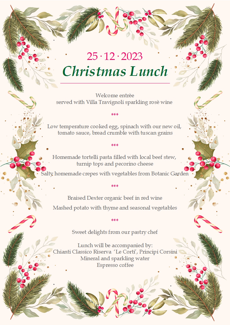 Natale 2023: pranzo speciale in fattoria 2 Fattoria di Maiano_Menu Pranzo Natale 2023_ENG